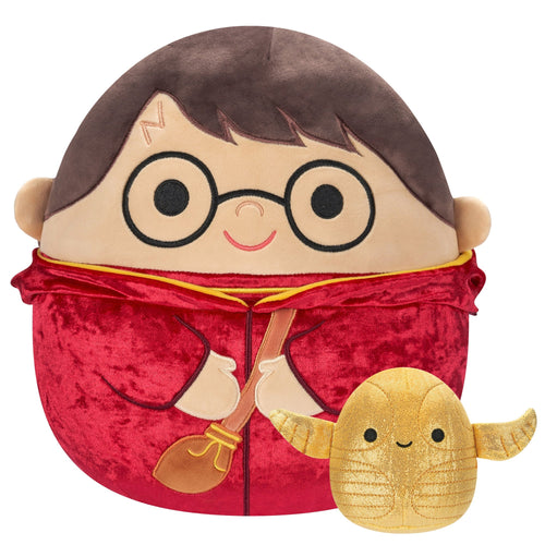 Squishmallows Harry Potter & Golden Snitch Plush 2-Pack — 12" + 4"