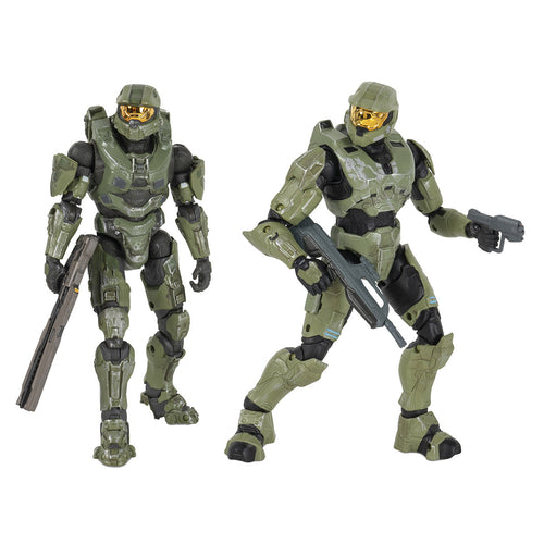 Vault Halo Master Chief Halo 3 & Halo 4 Action & Toy Figures | 2-Pack, 6.5 Inch, 40+ Points