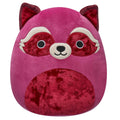 8-Inch Olivieri the Maroon Raccoon with Velvet Accents - 1