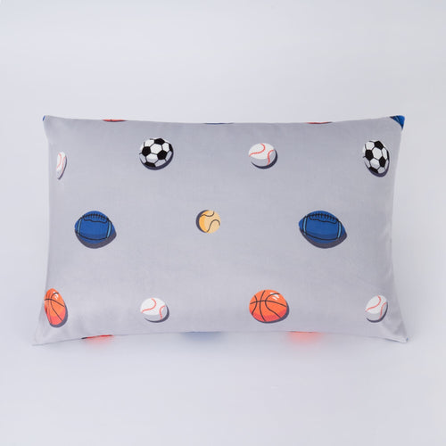Kids Pillow (Small) + Pillowcase by SquishPillow Pillows — Sporty Star · Rainbow Rays · Squad Goals · Starting Lineup