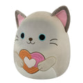 12-Inch Felton the Siamese Cat Holding Heart Churro - 2