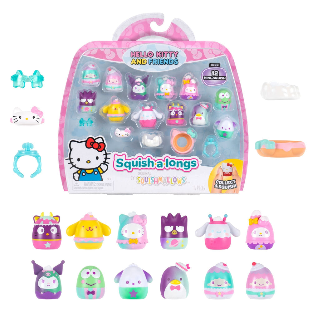 Squish-a-longs Hello Kitty and Friends Dreamland 12-Pack