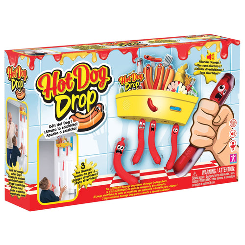 Jazwares Games Official Hot Dog Drop Game | Board Games | 3 Game Settings