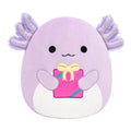 12-Inch Monica the Purple Axolotl Holding Present - 1