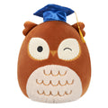 12-Inch Arella the Brown Owl in Graduation Cap - 1