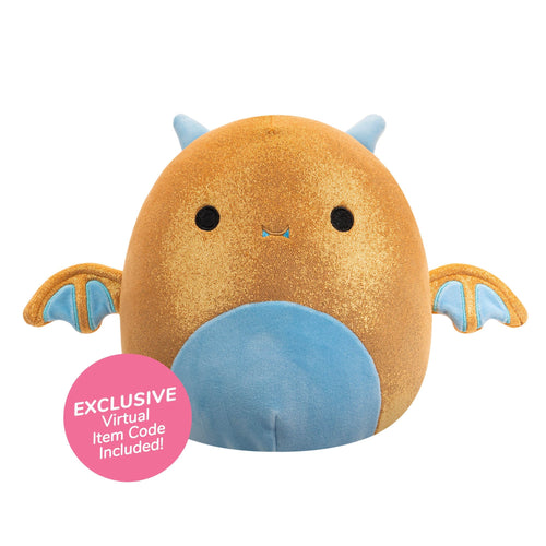 Squishmallows Adopt Me! Golden Dragon Plush — 8"