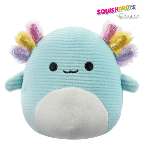 Squishmallows Irina Teal Corduroy Axolotl Plush 8"