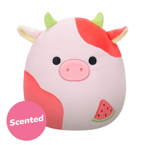Squishmallows Select Series Oola Watermelon-Scented Cow Plush — 8"