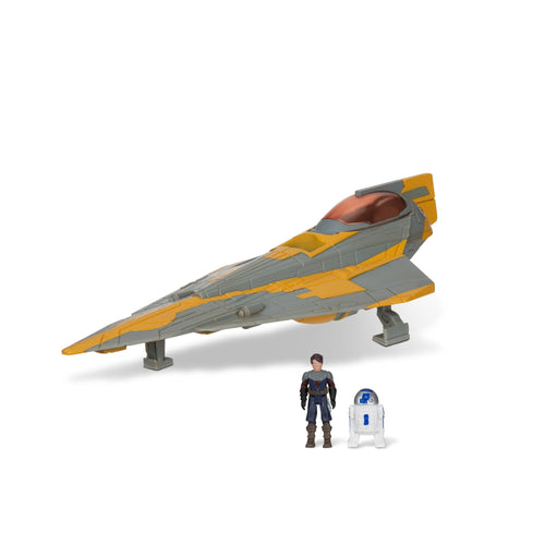 Star Wars Micro Galaxy Squadron Anakin Skywalker's 5-Inch Jedi Starfighter Action & Toy Figures