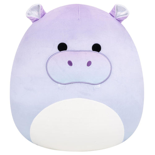 Squishmallows Benedict Purple Blue Gradient Hippo Sparkly Ears White Belly Plush 14"