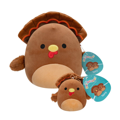 Squishmallows 8" and 3.5" Terry the Turkey 2-Pack Plush — Multiple Sizes