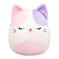 8-Inch Nell the Pink And Purple Calico Cat - 1