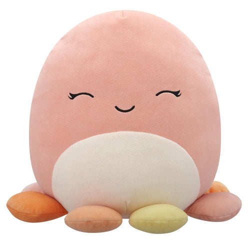 Squishmallows Melina Happy Peach Octopus Plush 12"