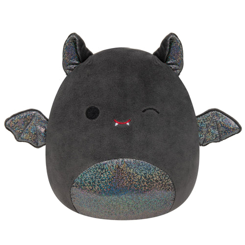 Squishmallows Emily Winking Black Bat With Sparkly Belly and Wings Plush 8"
