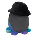 8-Inch Yoko the Charcoal Grey Octopus with Bucket Hat - 3