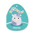5-Inch Marzio Light Blue Velvet Cow - 5