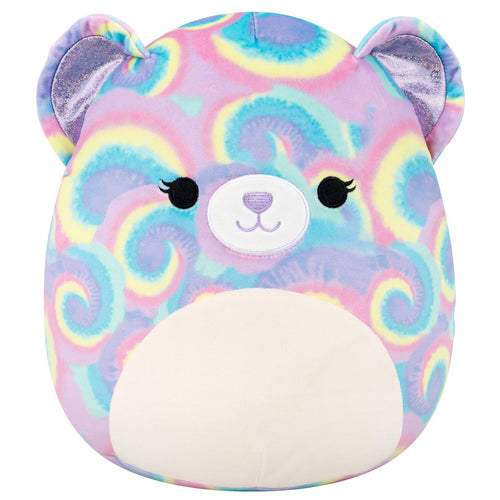 Squishmallows Jonessa Purple Psychedelic Tie-Dye Bear Plush — 12"