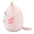 14-Inch Laura the Pink Tabby Cat Holding Birthday Cupcake - 3