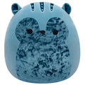 14-Inch Brunhilda the Blue Tonal Squirrel with Velvet Accents - 1
