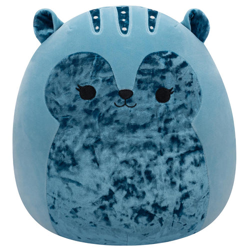 Squishmallows Brunhilda Blue Tonal Squirrel Plush with Velvet Accents 14"