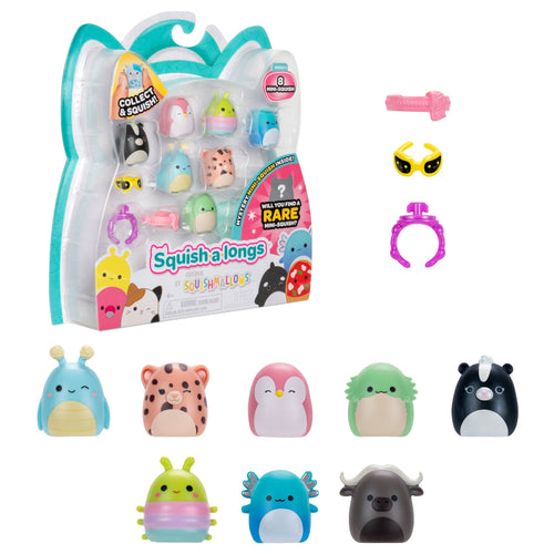 Squish-a-longs Mini-Squish 8-Pack Style 1 Toy Playsets