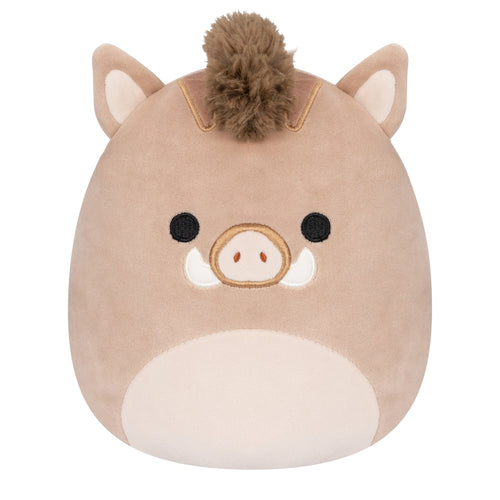 Squishmallows Warren Brown Boar Plush 10"