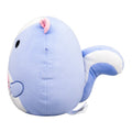 8-Inch Caspian the Lavender Skunk Holding Cake Slice - 3