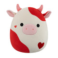 12-Inch Idris the Red and Off-White Cow - 1