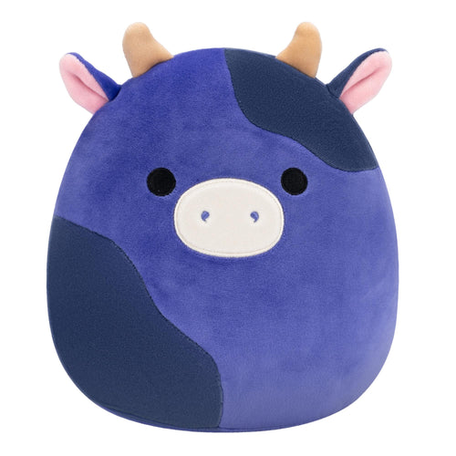 Squishmallows Ingred Dark Purple Cow Plush with Black Spots 8"