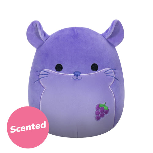 Squishmallows 8" Select Series: Zergman Grape Scented Chinchilla Plush