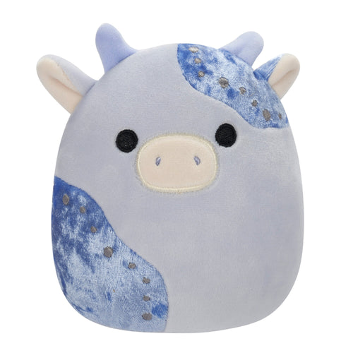 Squishmallows Marzio Light Blue Velvet Cow Plush - 5"
