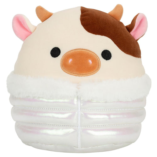 Squishmallows 8" Select Series: Ronnie the Cow in Puffer Jacket Plush