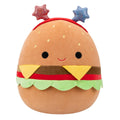 14-Inch Carl the Cheeseburger with Red and Blue Star Headband - 1
