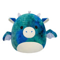 14-Inch Dominic the Blue Textured Dragon - 1