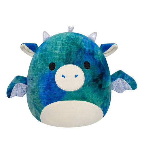 Squishmallows Dominic Blue Textured Dragon Plush – 14"