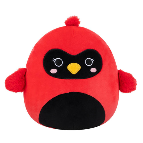 Squishmallows Cazlan Red Cardinal Plush with Fuzzy Wings & Black Belly 8"