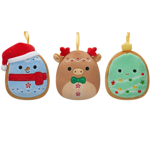 Squishmallows Select Series Cookie Ornament Plush 3-Pack 4"