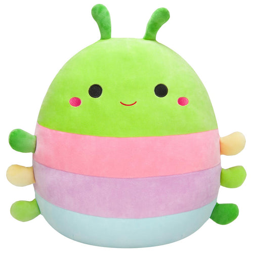 Squishmallows 14" Rutabaga the Caterpillar with Multicolored Stripes Plush