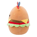14-Inch Carl the Cheeseburger with Red and Blue Star Headband - 3