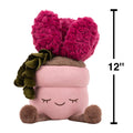 Greenhouse by Russ 12-Inch Pink Pot Succulent Plush - 4