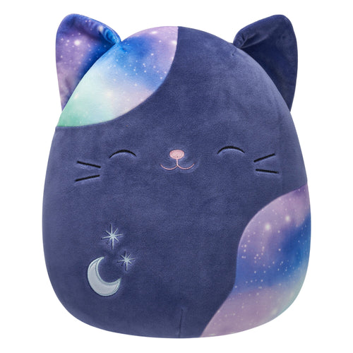Squishmallows Metta Navy Blue Cat Plush with Celestial Spots 12"