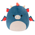14-Inch Carin the Blue Dragon with Orange Mane - 1