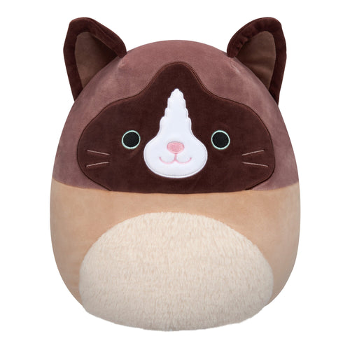 Squishmallows 16" Woodward the Brown and Tan Snowshoe Cat Plush
