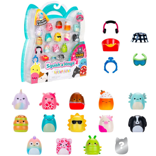 Squish-a-longs Mini-Squish 14-Pack Style 1 Toy Playsets