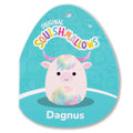 5-Inch Dagnus the Tan Highland Cow with Rainbow Tie-Dye Belly - 5