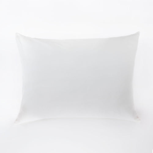 SquishPillow Solid Slumber White Standard Pillowcases – Super-Soft Stretch Fabric