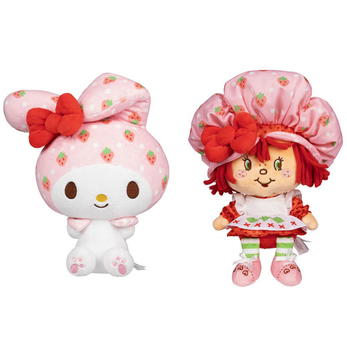 Hello Kitty and Friends Strawberry Shortcake x My Melody Plush 2-Pack — 8"
