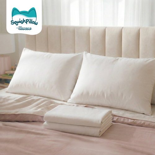 SquishPillow Bed Pillow and Pillowcase 2-Pack Pillows — Soft · Medium · Firm