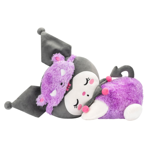 Hello Kitty and Friends Kuromi Sleeping Plush with Baku Sleep Mask — 18"