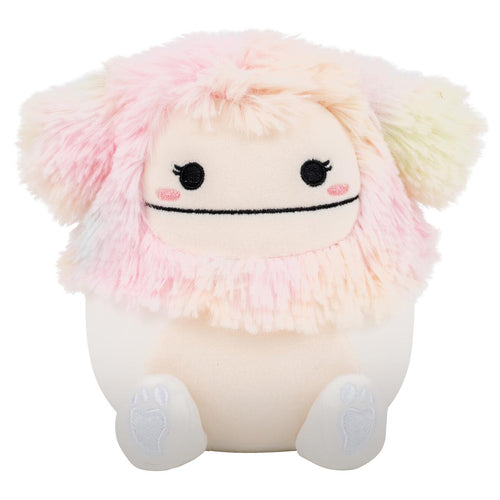 Squishmallows 5" Zaylee the White Bigfoot with Rainbow Mane Plush
